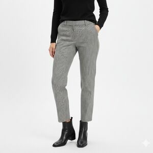 Banana Republic Sloan Houndstooth Pant 10 Black White